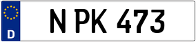 Trailer License Plate